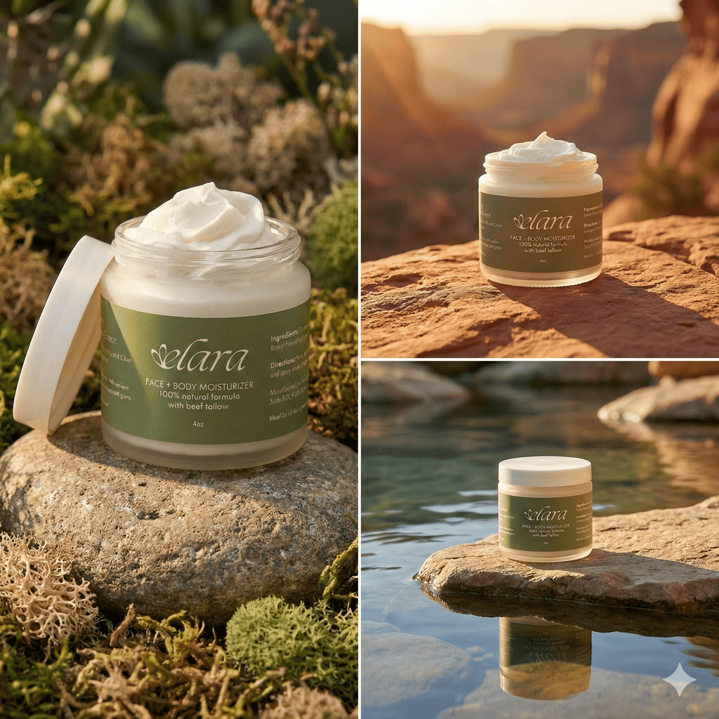 Beef Tallow for Face & Body - Moss Scent - Elara Skincare